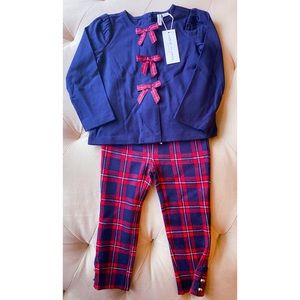Janie and Jack Navy and Red Kids Matching Set